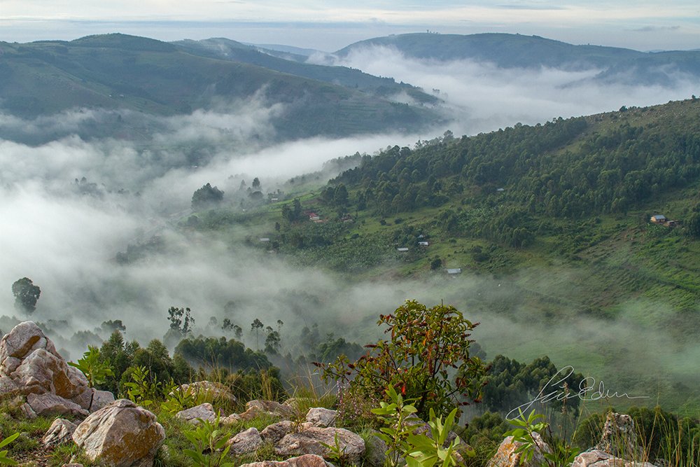 "Clouds in the valleys", Kabale, Uganda