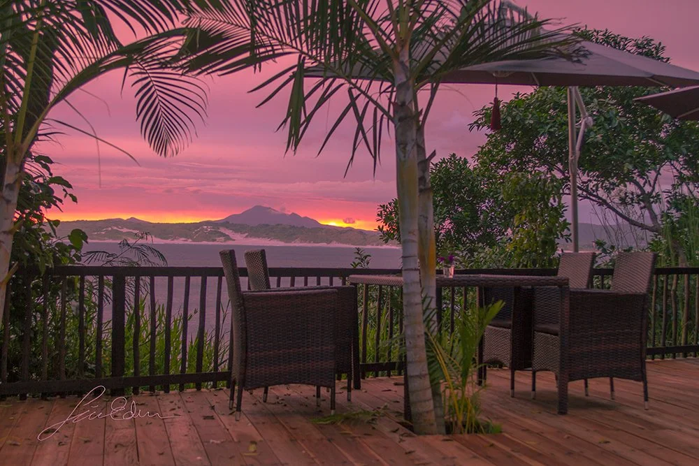 Watching the sunset from a terrace in Taolanaro, Madagascar 