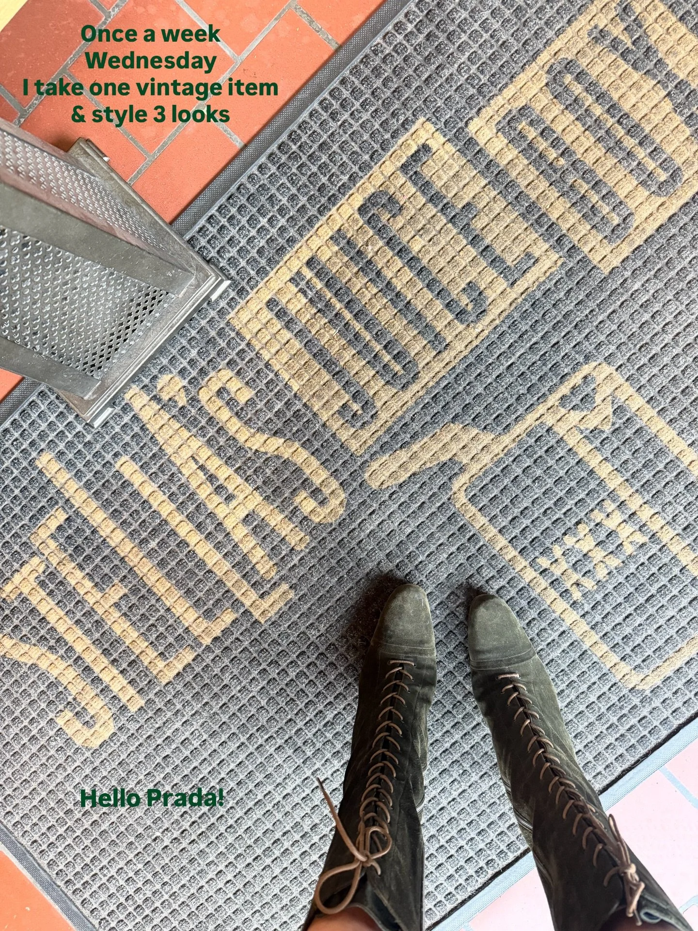 These Vintage Prada boots
We have partied 
But it's time to let them go
DM me for prices &amp; sizes on pieces. 
#nyc #reseller #prada #pucci #vintage