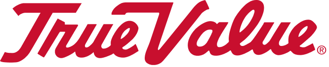 True Value logo in red and black.