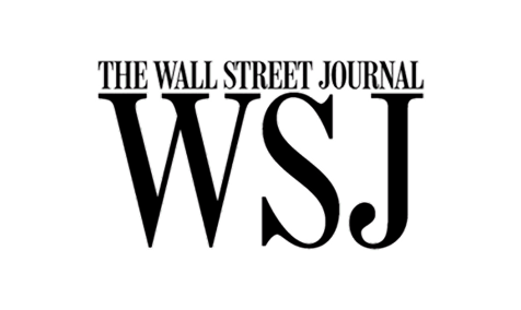Logo of The Wall Street Journal with large initials 'WSJ' and The Wall Street Journal written above.