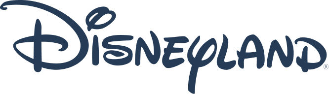 Disneyland logo with stylized text.