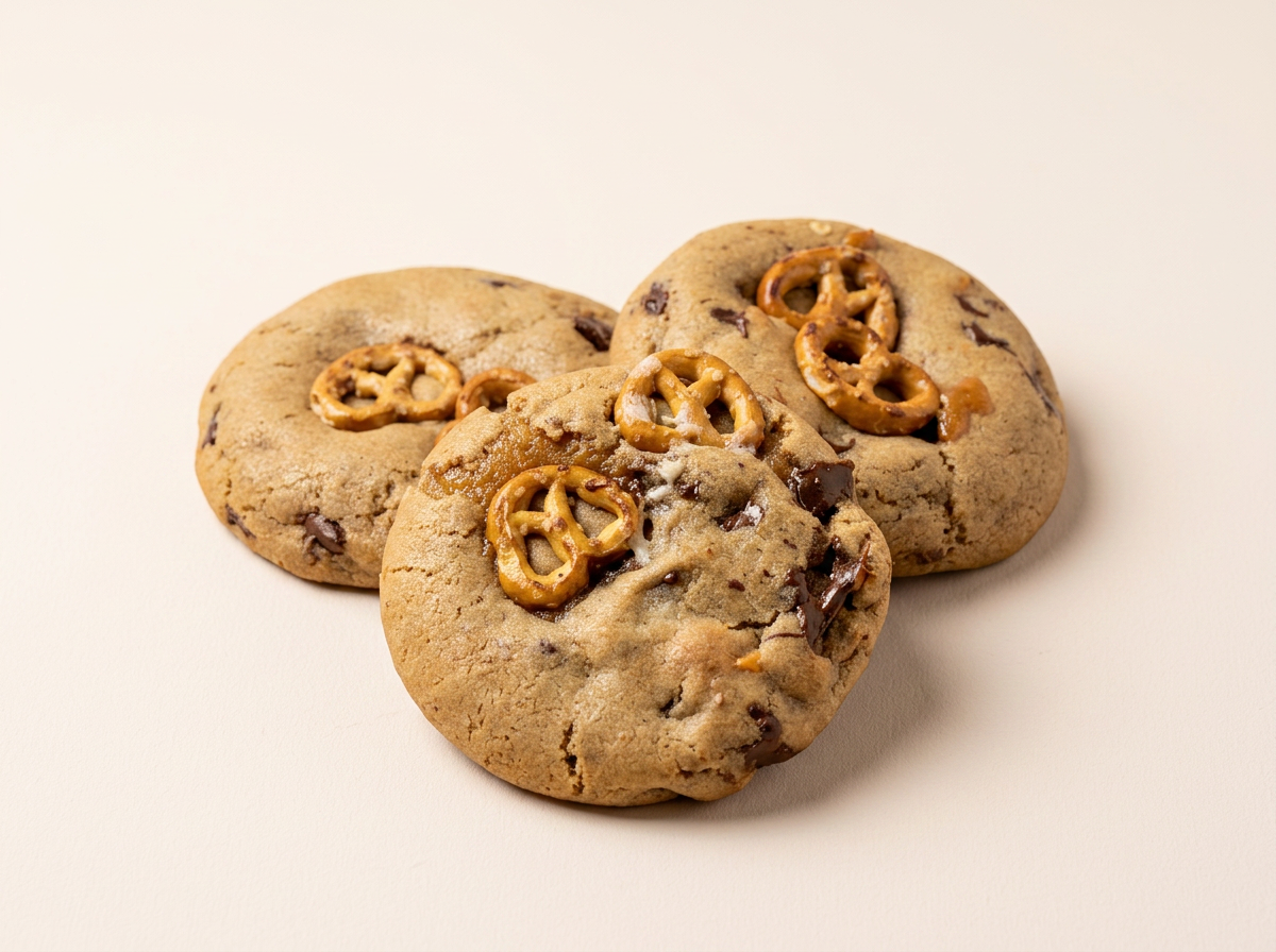 Chocolate Chip Caramel Pretzel Cookie