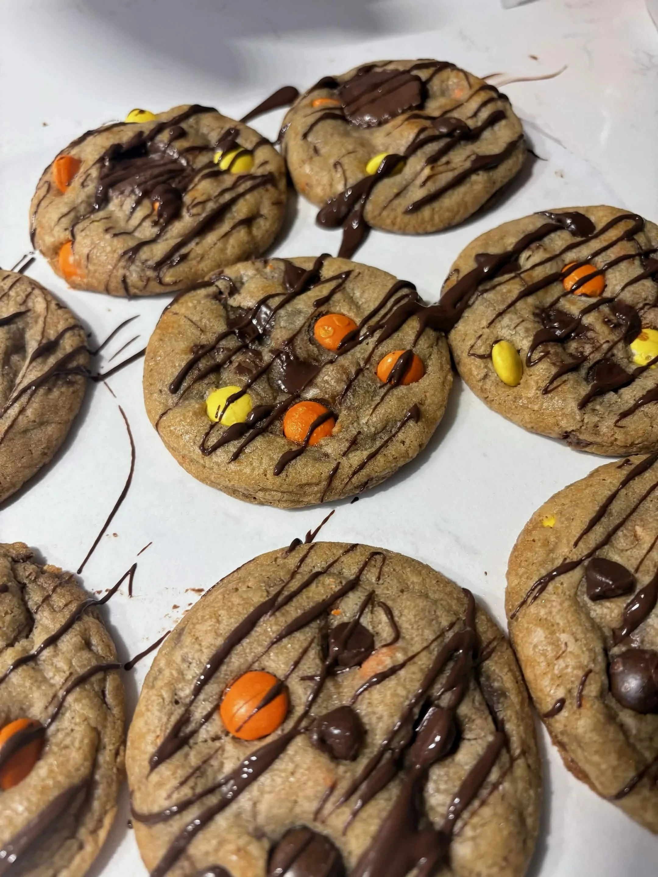 Reeses Pieces and Minis Overload Cookie