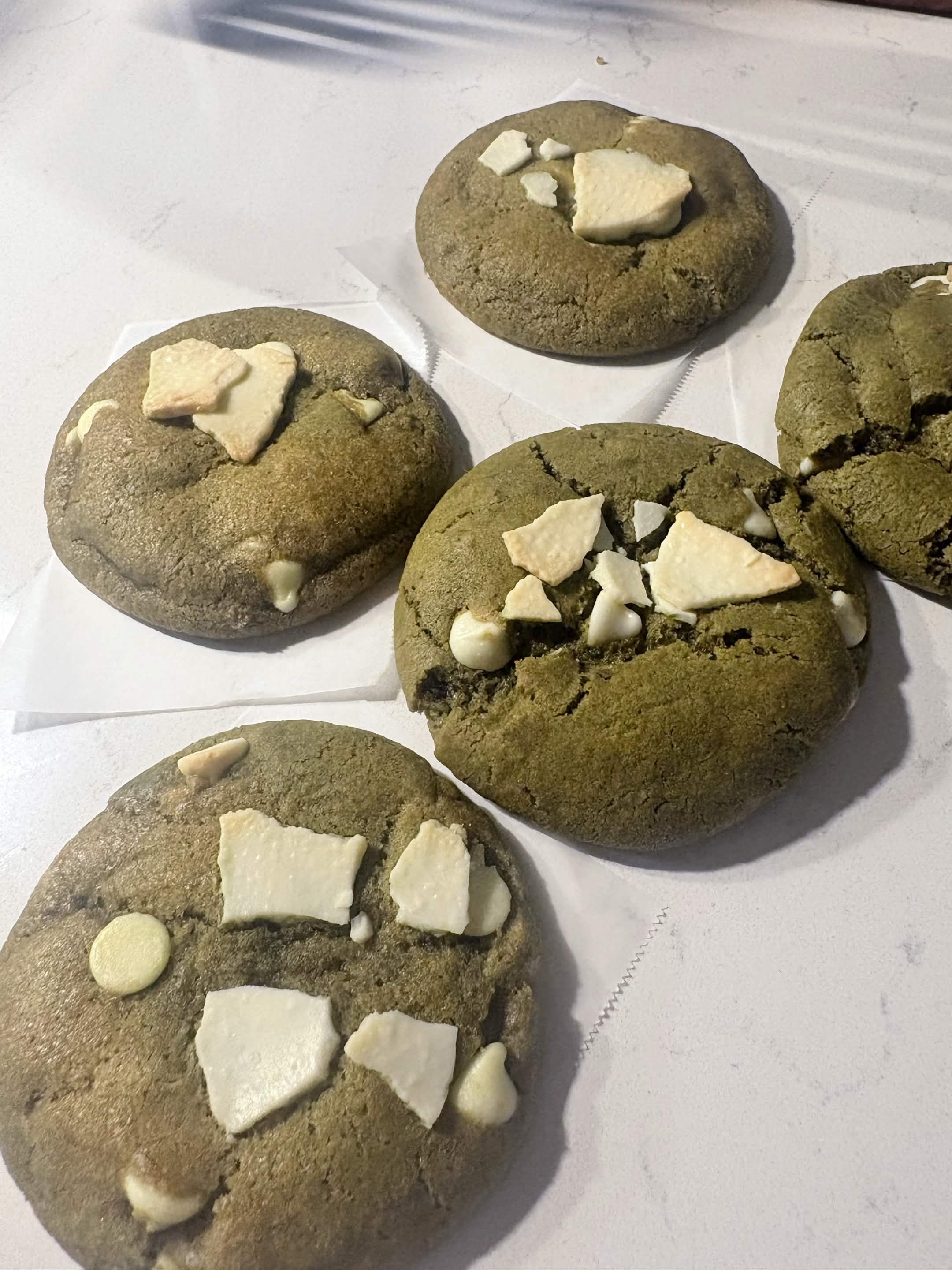 White Chocolate Matcha Cookie