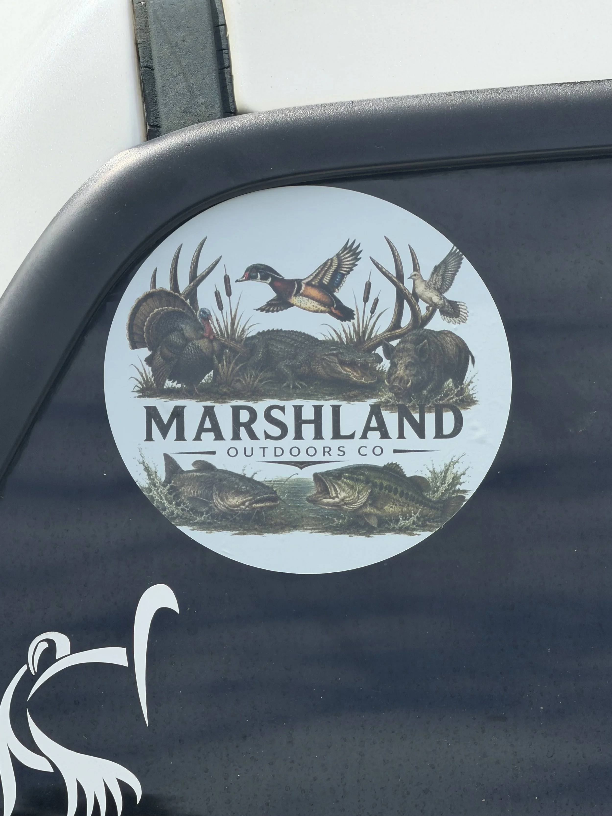 MARSHLAND ROUND CUT DECAL