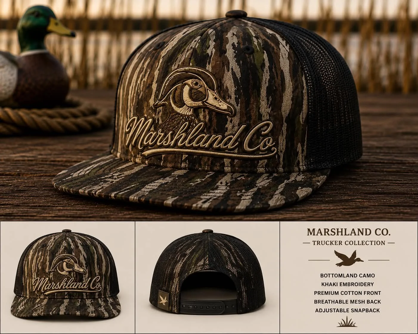 MARSHLAND CO. BOTTOMLAND WOODIE HAT