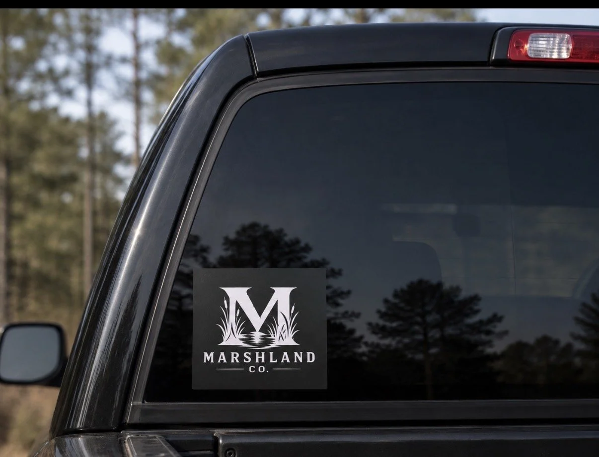 PINK MARSHLAND SQUARE DECAL
