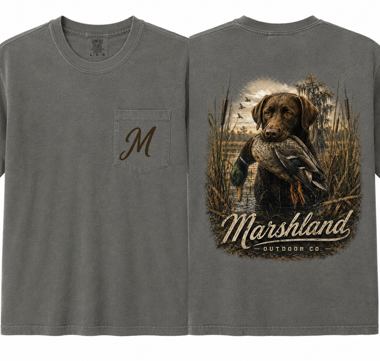 marshland retriever t shirt