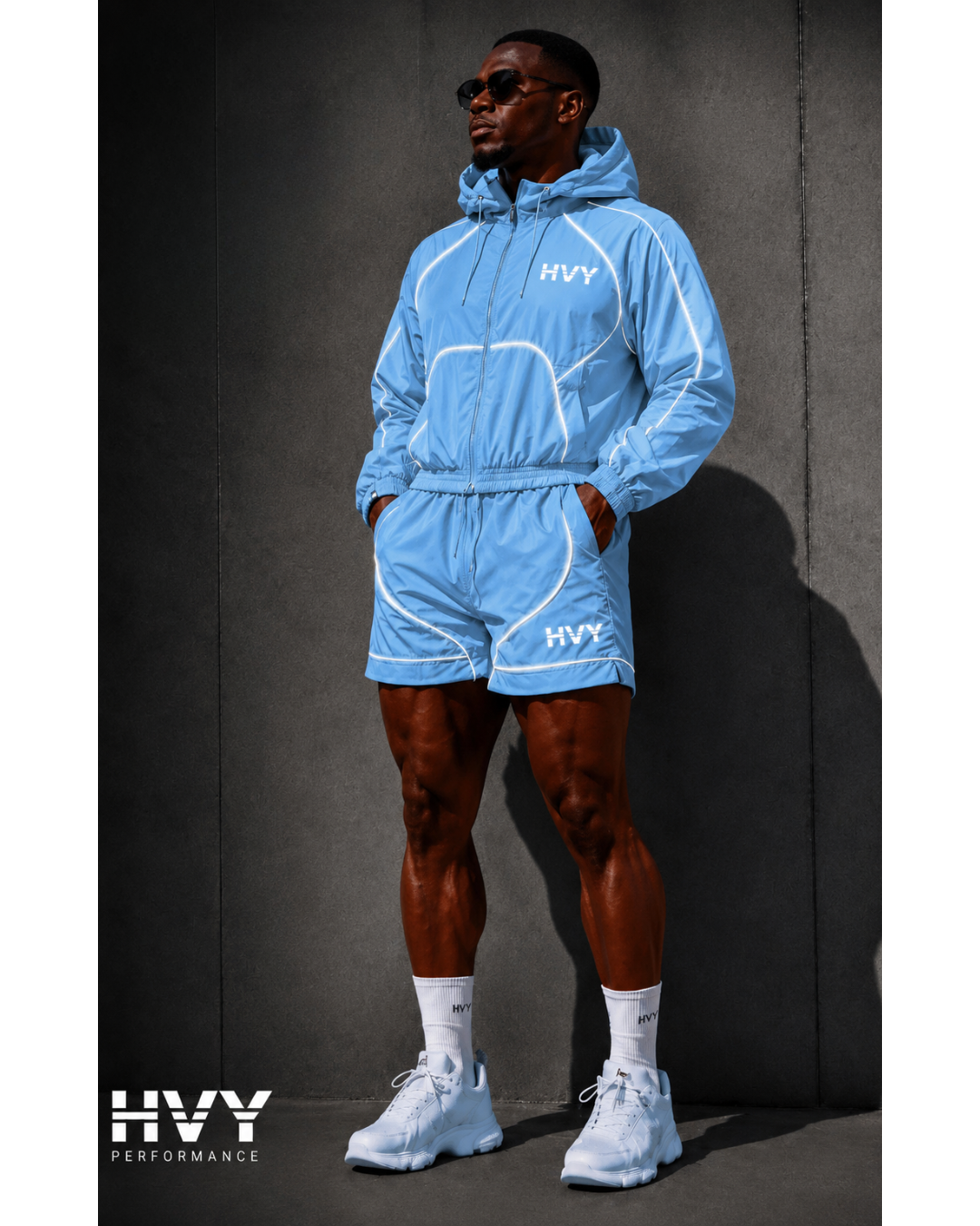 Sky Blue Reflective Set