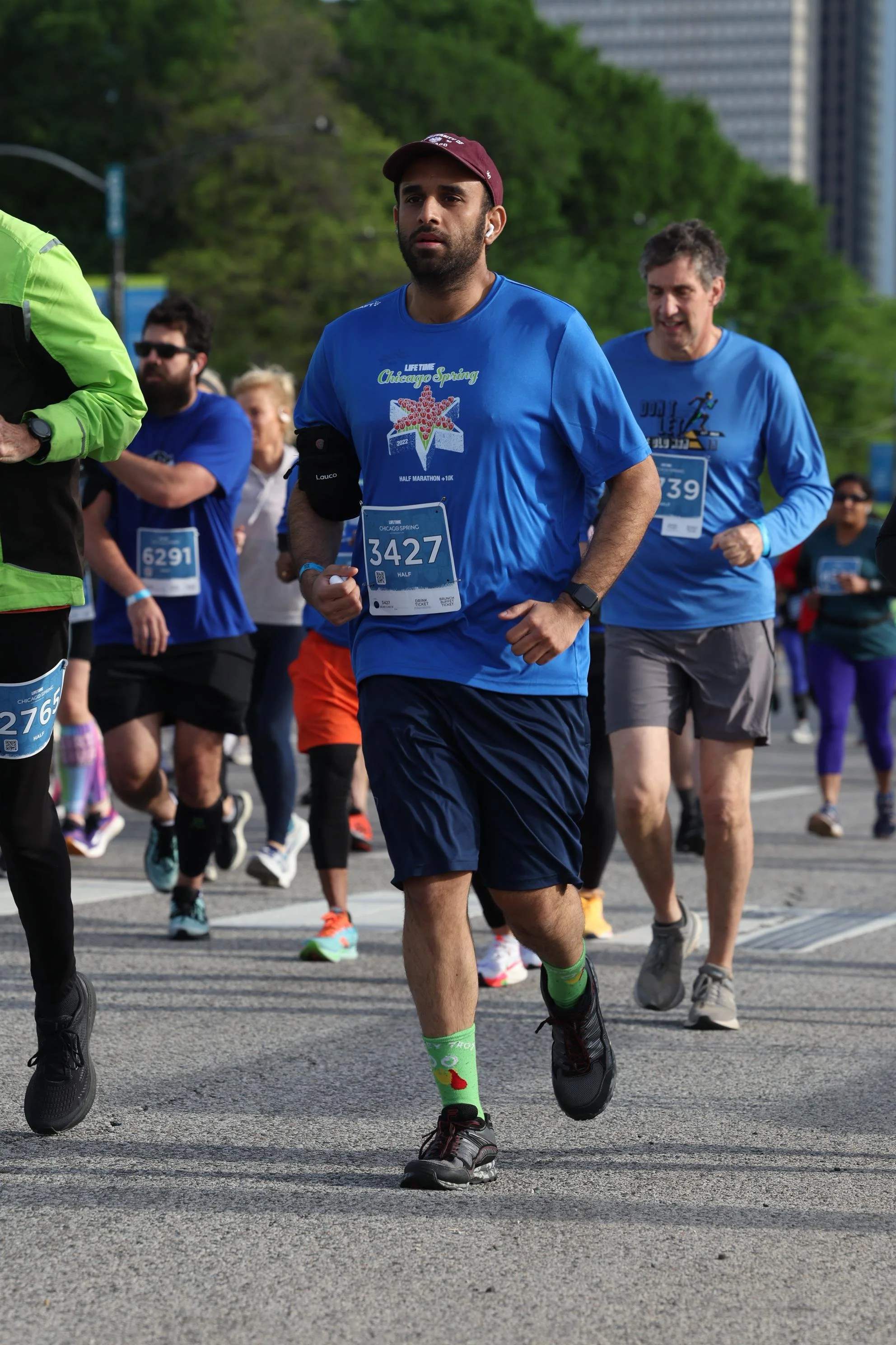Near the finish