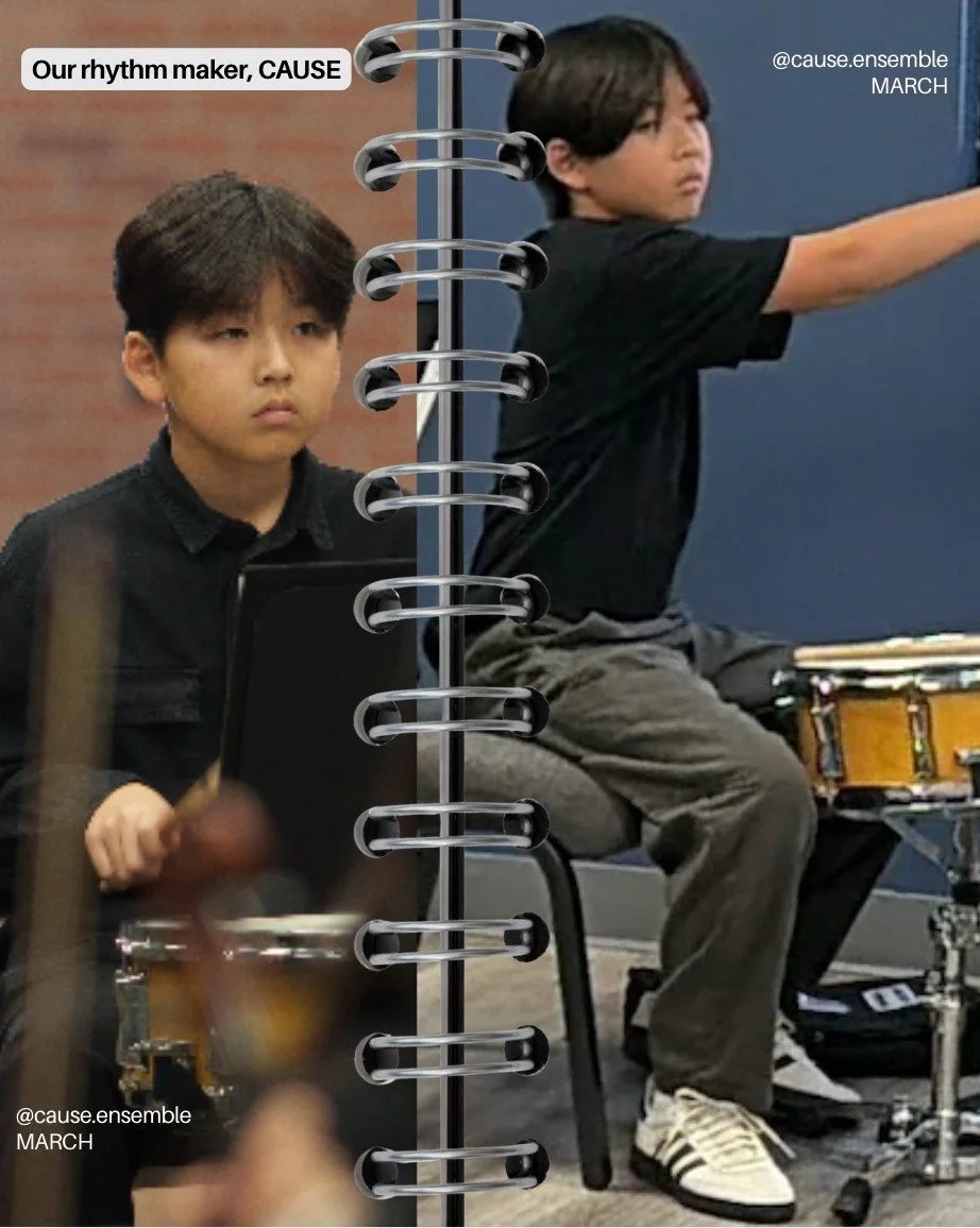 The one who keeps us all perfectly in time. Meet our amazing drummer!🥁
The heartbeat of CAUSE. Keep the beat alive! ✨

CAUSE의 심장을 뛰게 하는 비트! 🥁
오케스트라의 중심에서 단단하게 중심을 잡아주는 우리 드럼 연주자!

#CAUSE #YouthOrchestra #Drummer #Percussion #청소년오케스트라 #드럼연주 #음악스타그램 