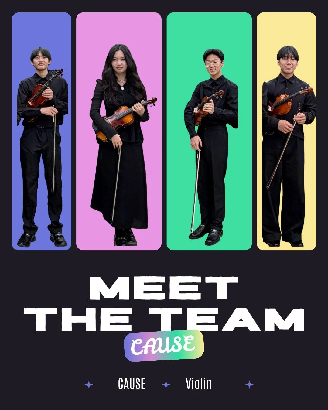 Introducing the musicians who bring our vision to life. _ CAUSE _

It takes 50 individual voices, hours of dedication, and a shared passion for our community to create the harmony you hear. We are incredibly proud of our CAUSE youth musicians and the