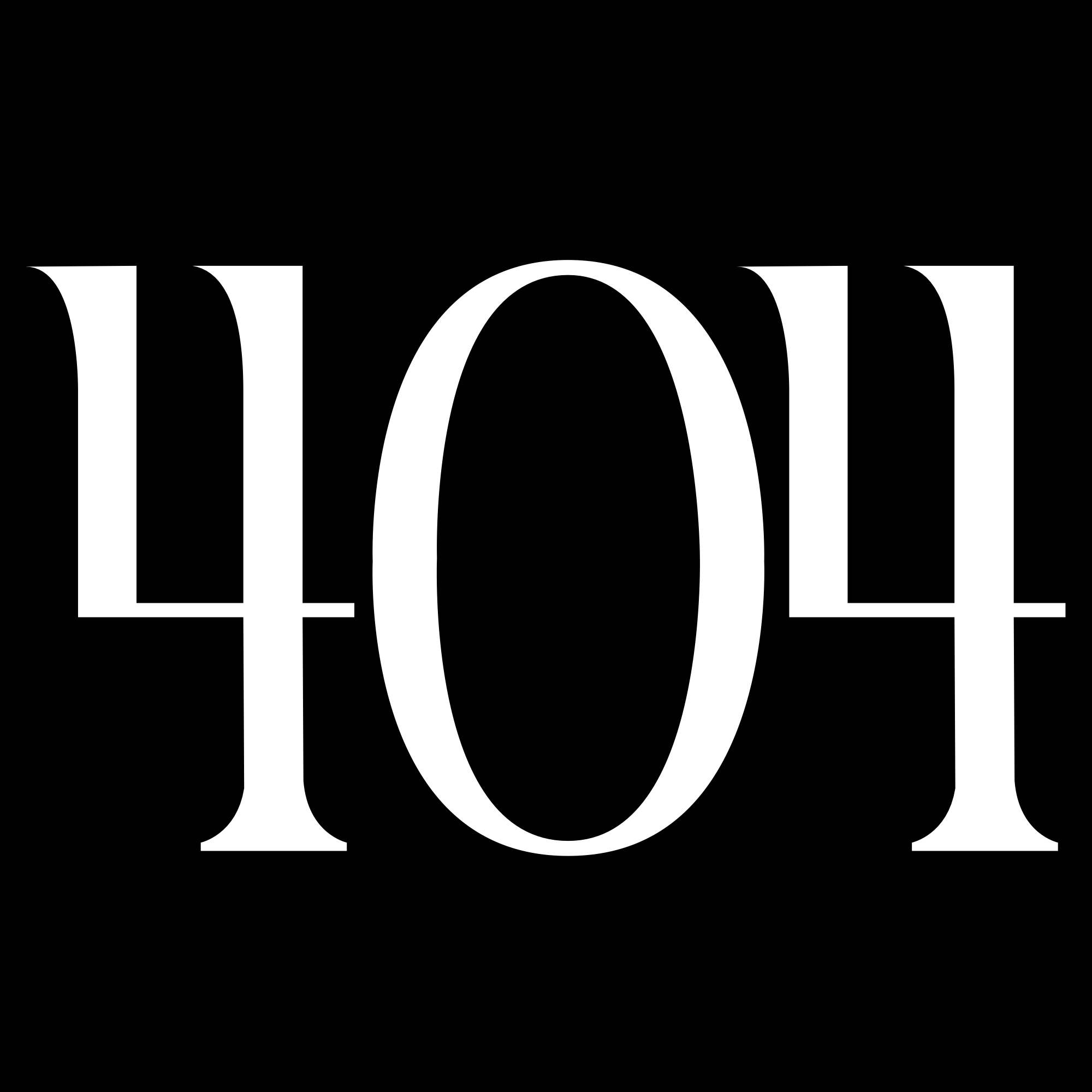 Large white "404" text.