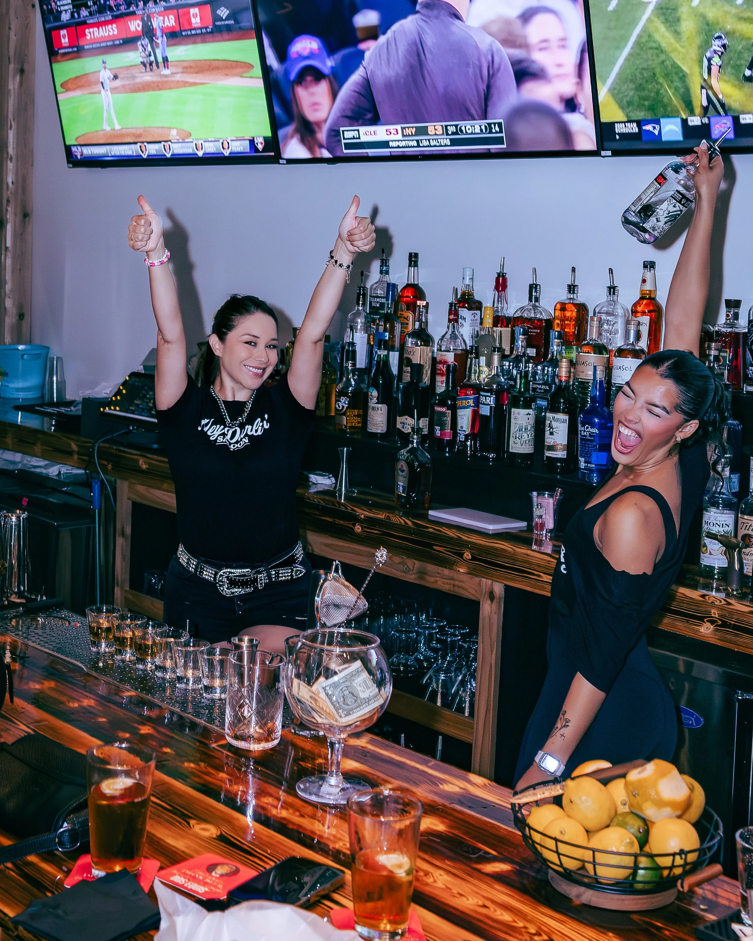 Cheers at Hey Darlin' Saloon