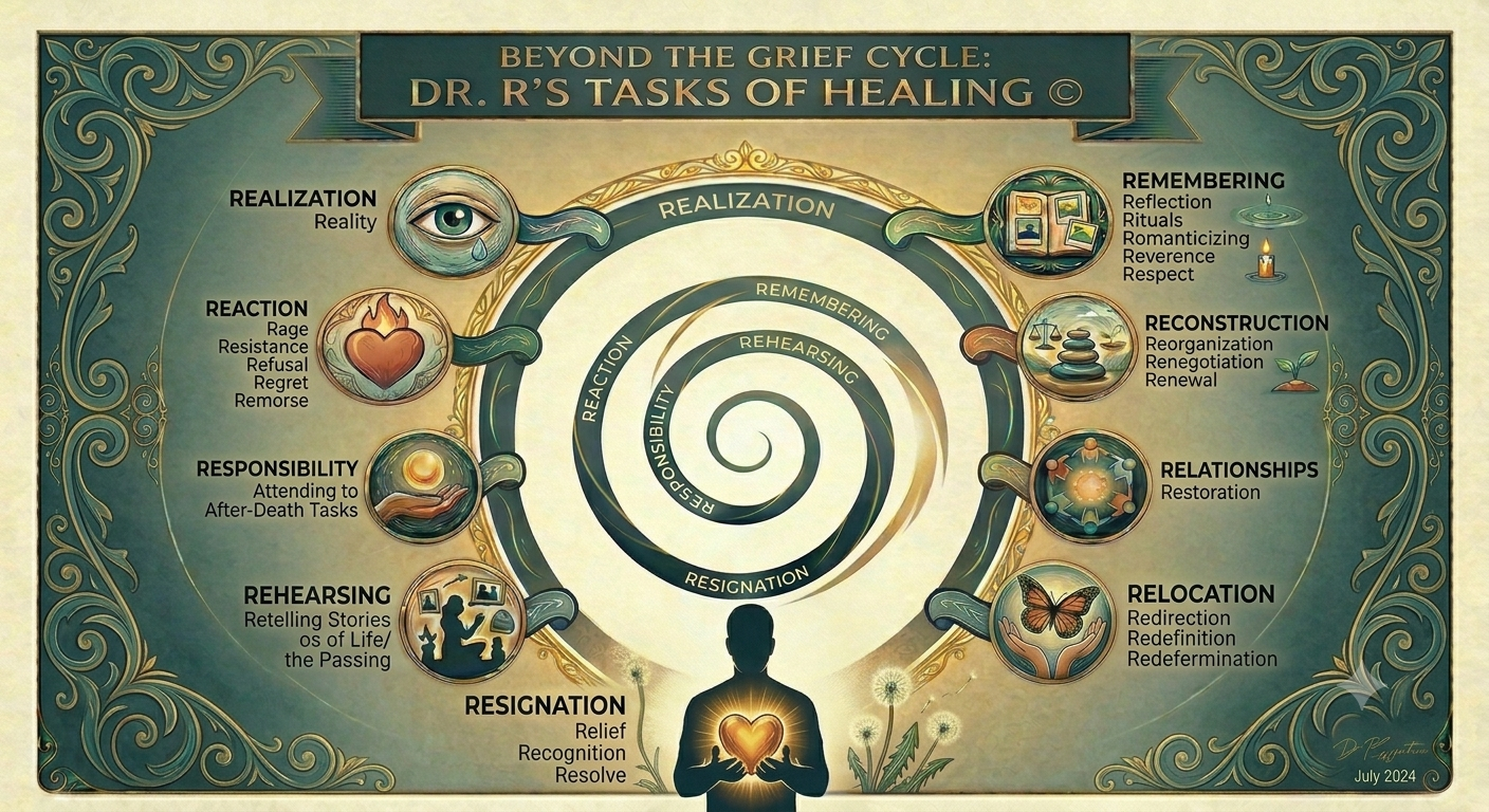 Beyond the Grief Cycle: Dr. R’s Tasks  of Healing ©
