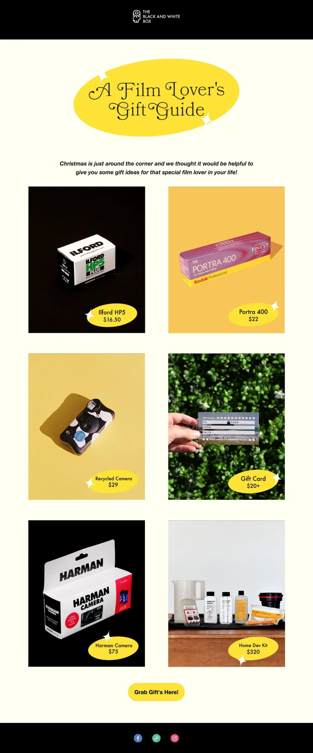 Gift Guide EDM, The Black and White Box