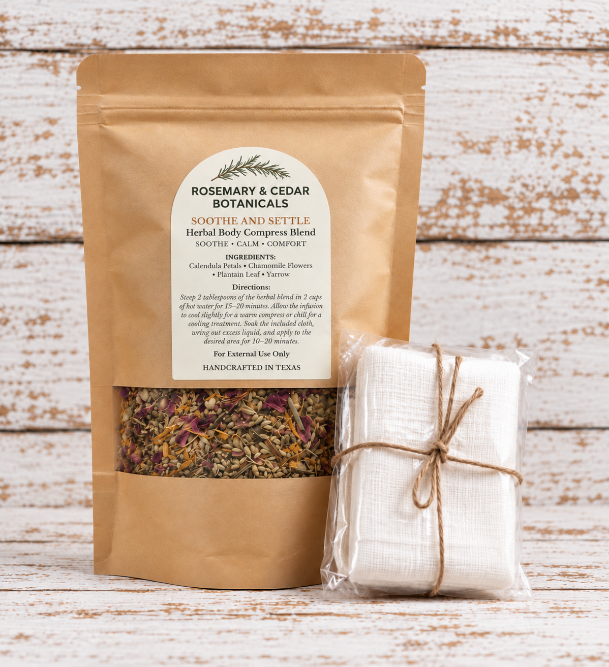Soothe & Settle Herbal Skin Compress Kit