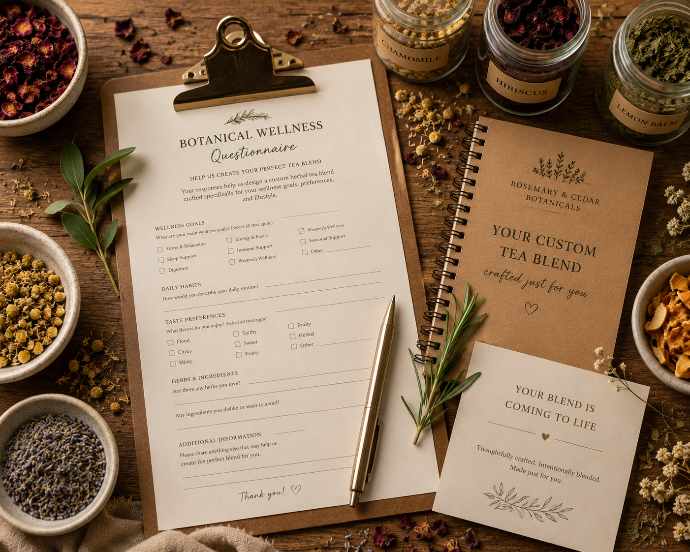 Custom Botanical Tea Formulation