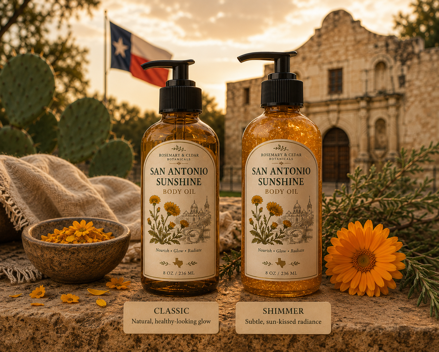 San Antonio Sunshine Body Oil