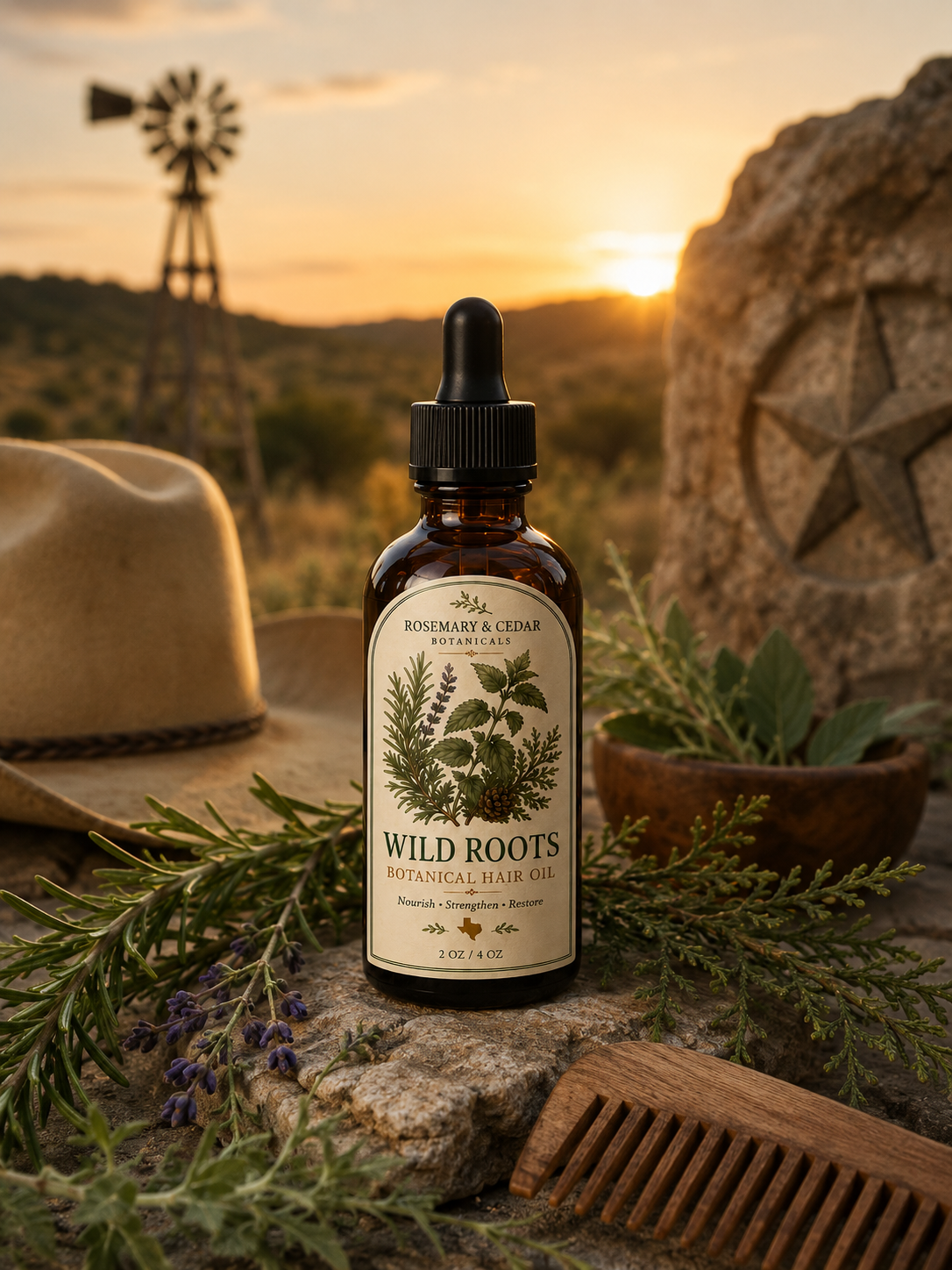Wild Roots Botanical Hair Oil