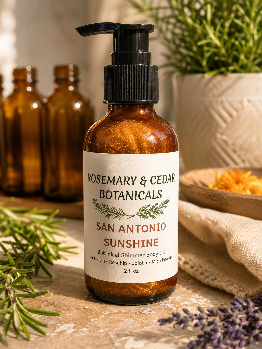 San Antonio Sunshine Body Oil