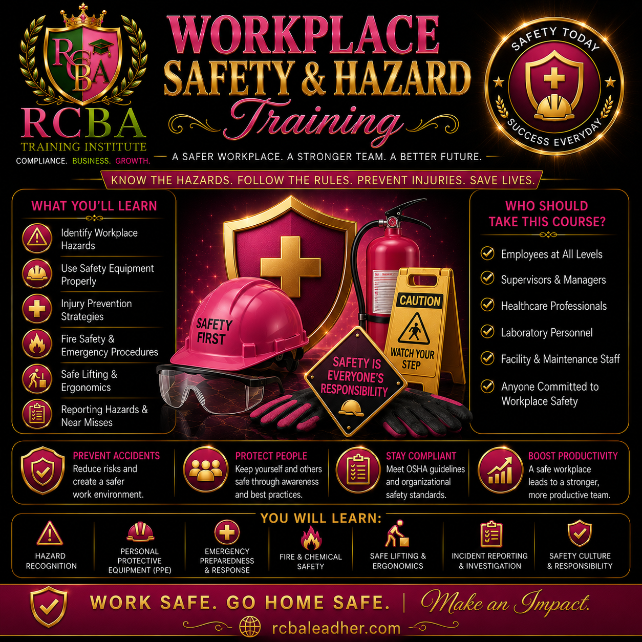 RCBA 10-Hour Workplace Safety & Hazard Training