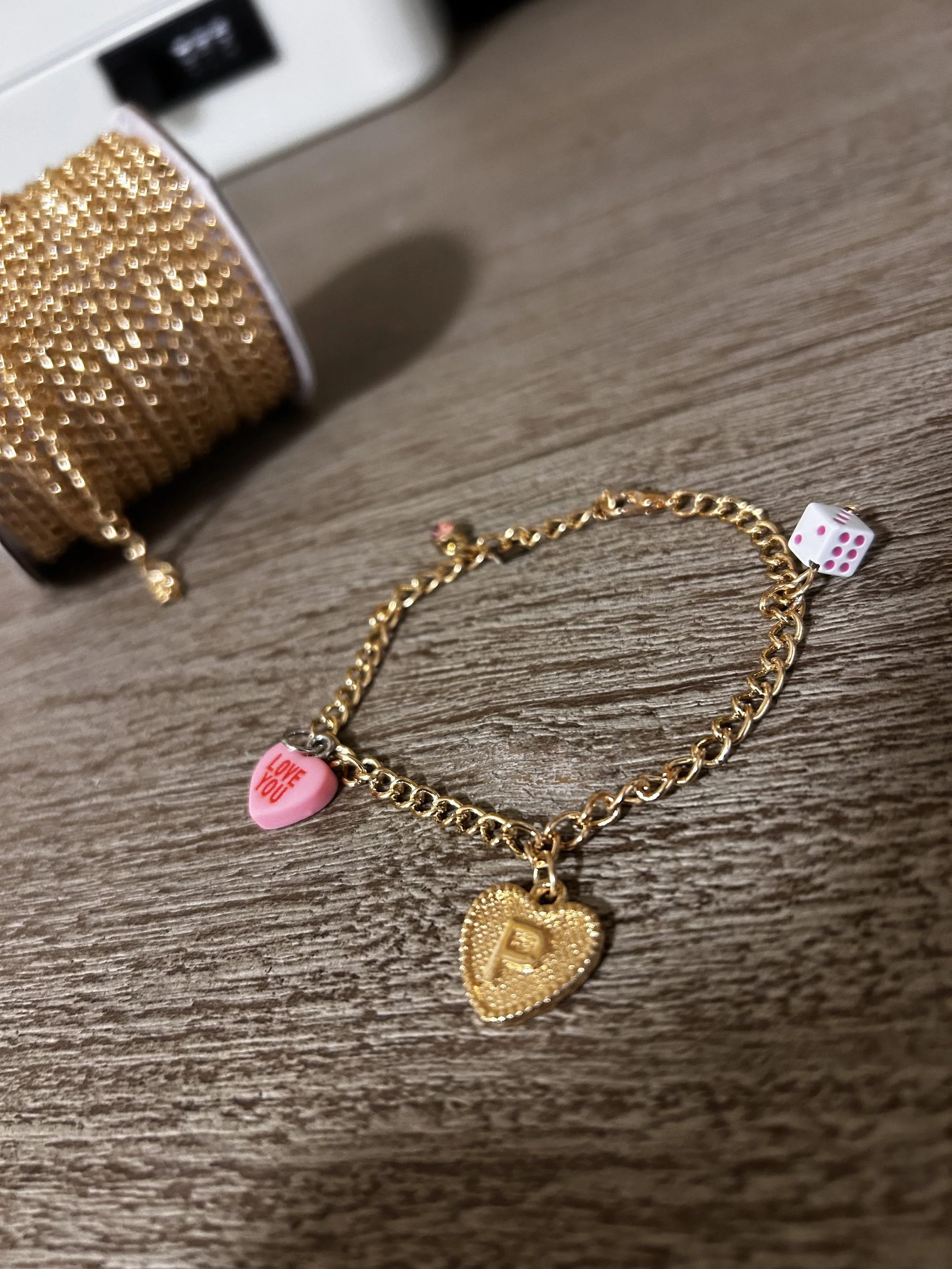 custom letter bracelet