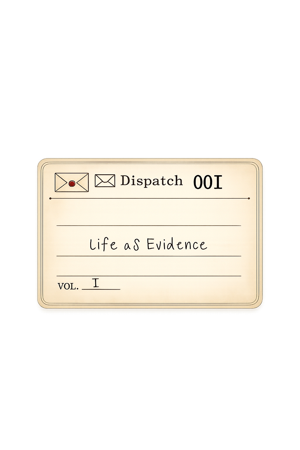 Life as Evidence