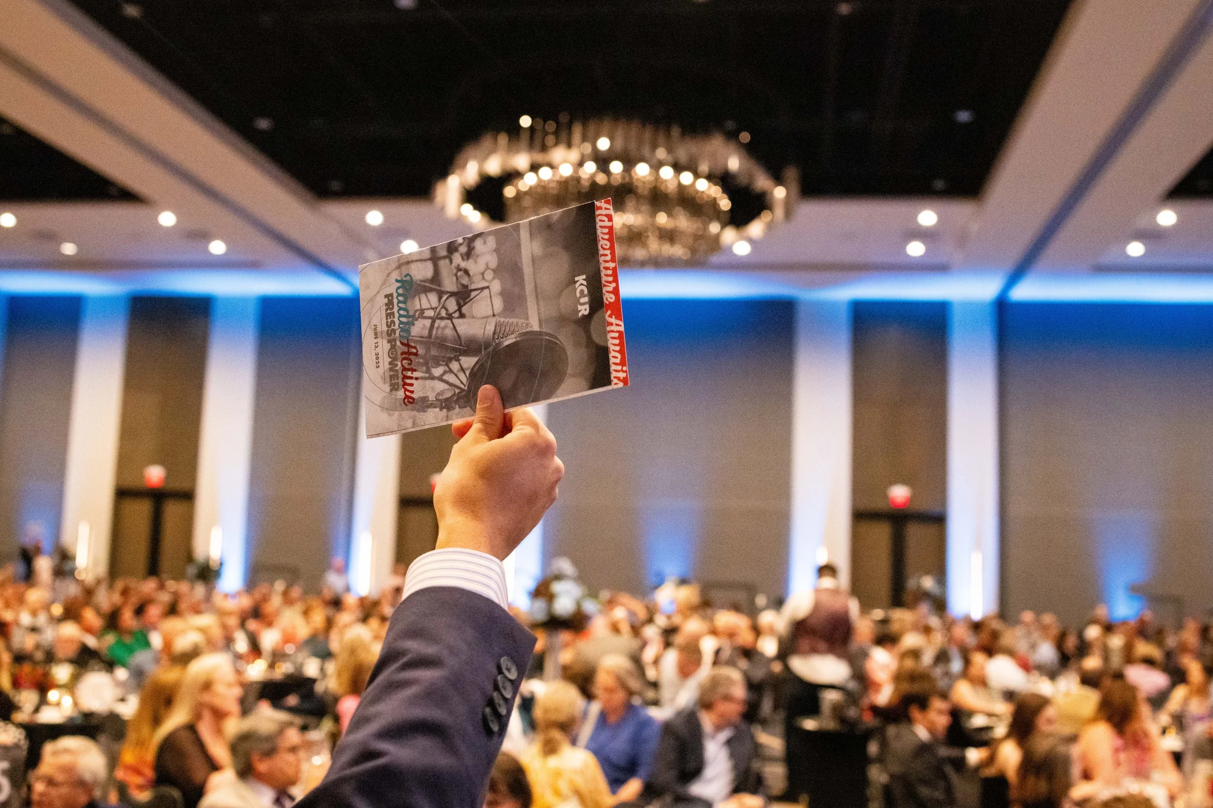  The program brochures also acted as auction signs with large numbers on the back. 