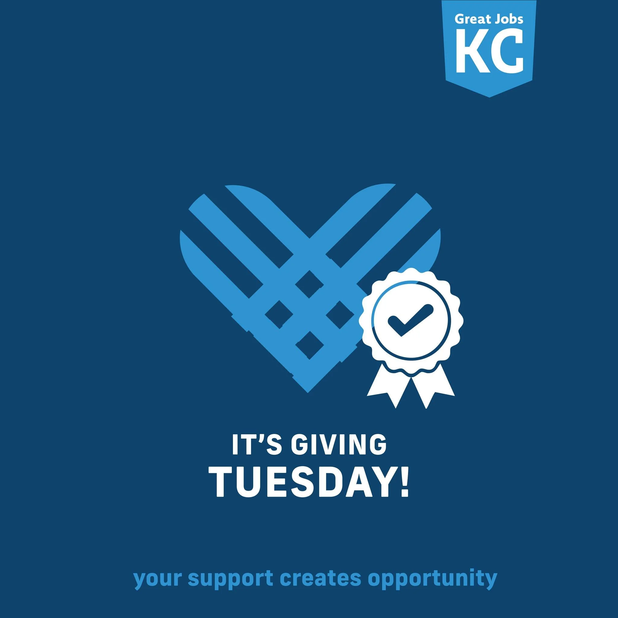 This is an example of co-branding with ‘Giving Tuesday’ that focuses on job training. 