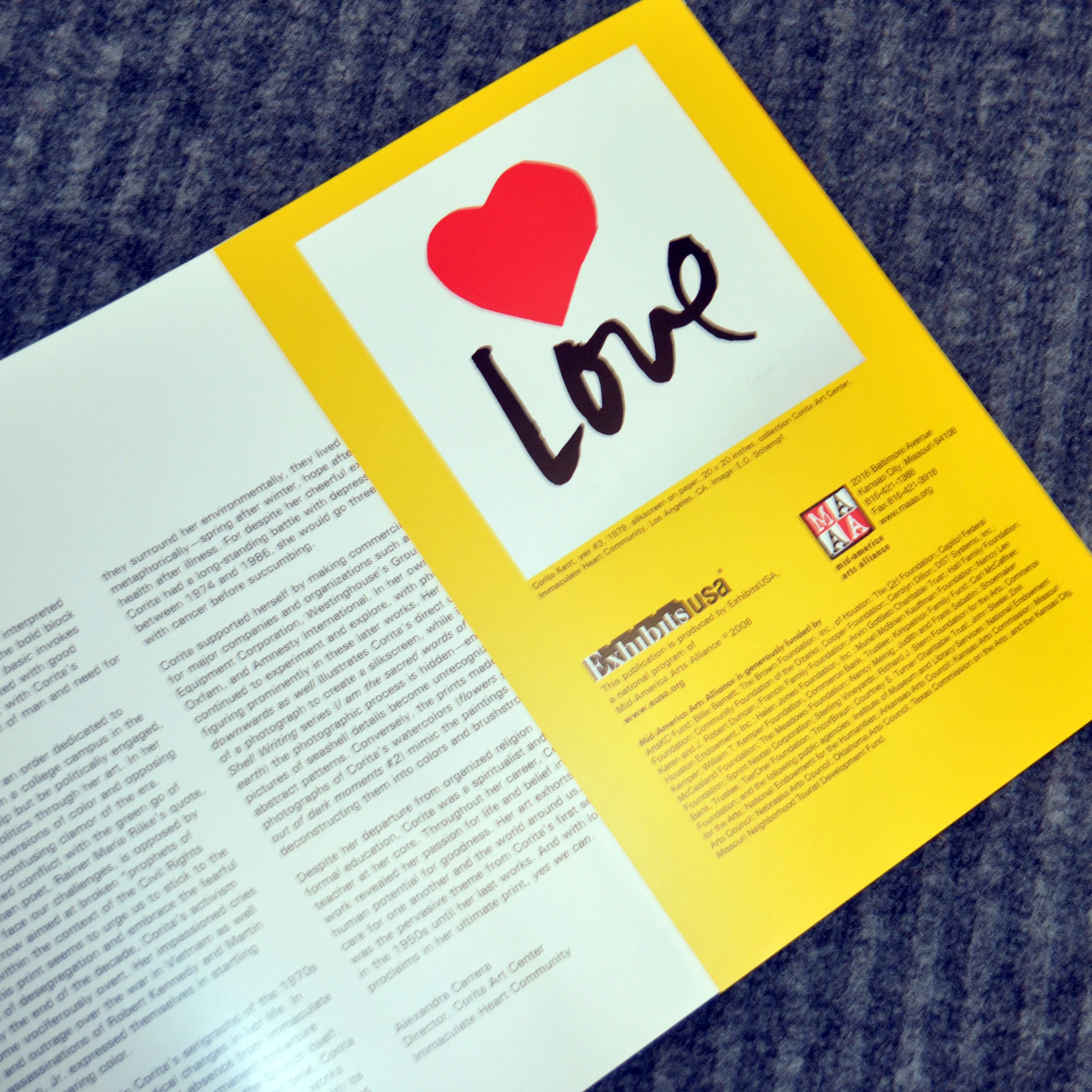 Sister Corita Interior of Brochure