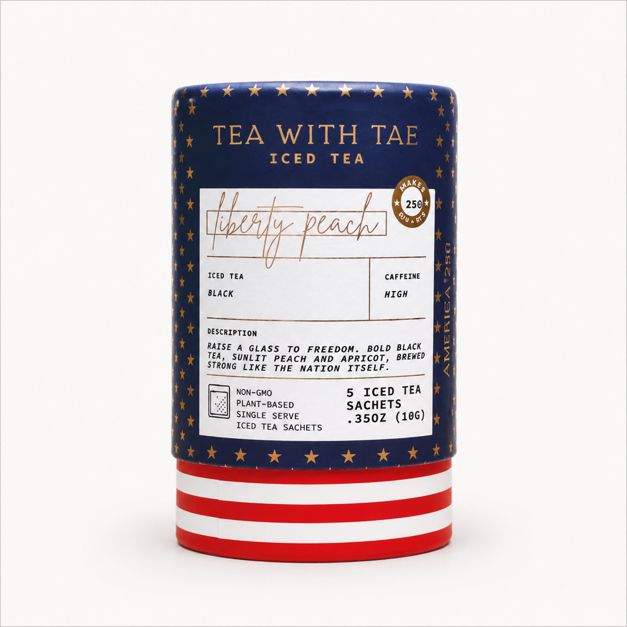 Tea With Tae – Liberty Peach Iced Tea