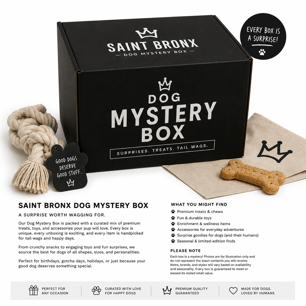 MYSTERY BOX 003 (SAINT BRONX- PUP BOX)