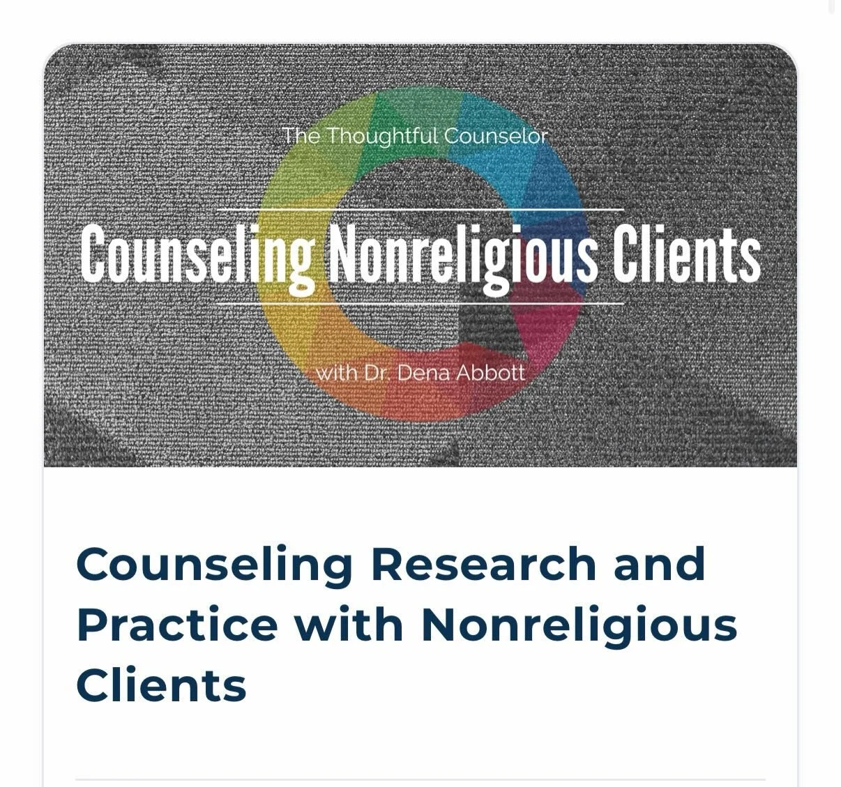 My first time as a podcast guest! Available now.
Happy to share a little about my work with nonreligious folks, as well as the process of editing my first book. @apa_org @apadivision17 #atheist #psychologist #therapistsofinstagram