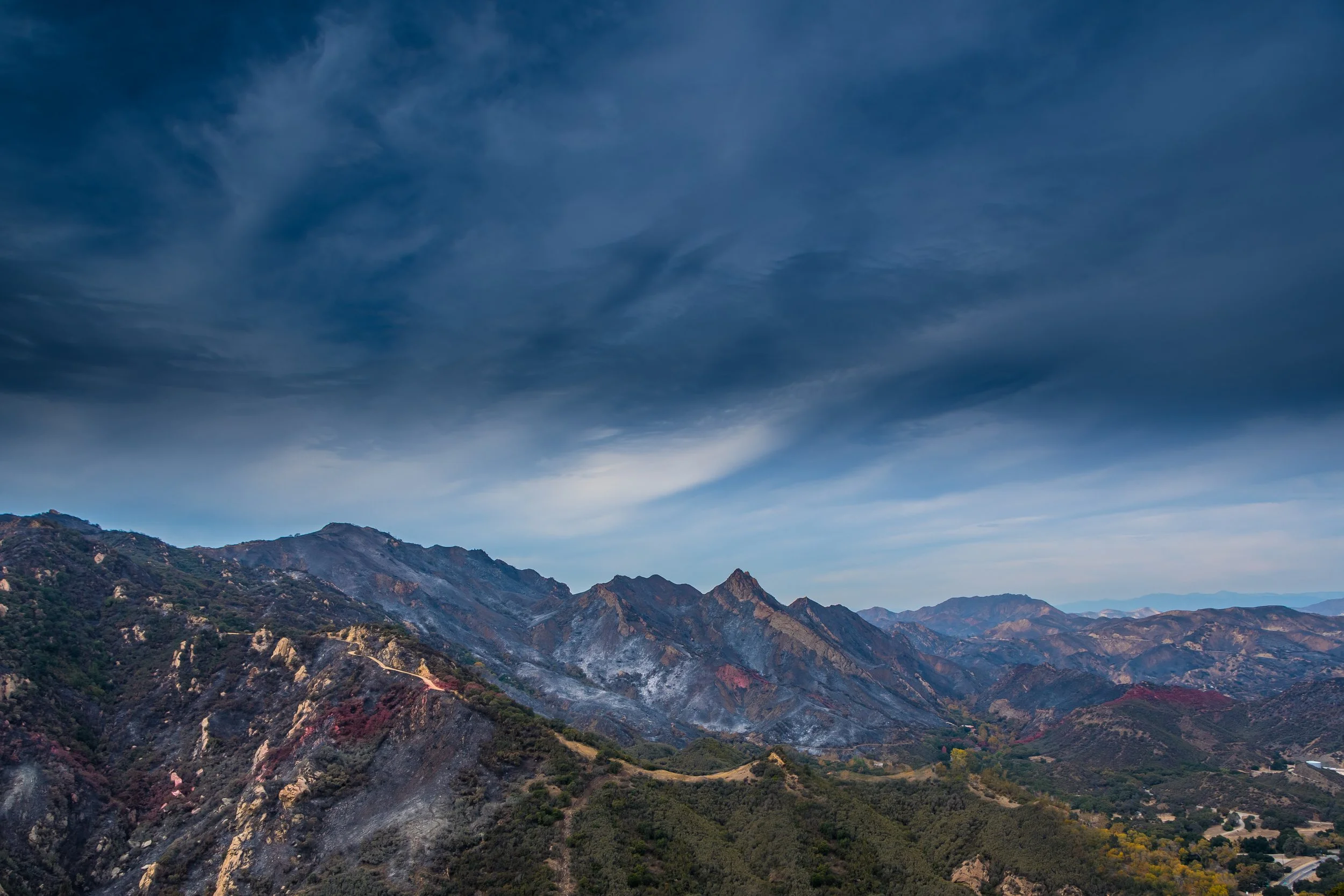 Photo of the Santa Monica Mountains after the Woolsey Fire by Neil