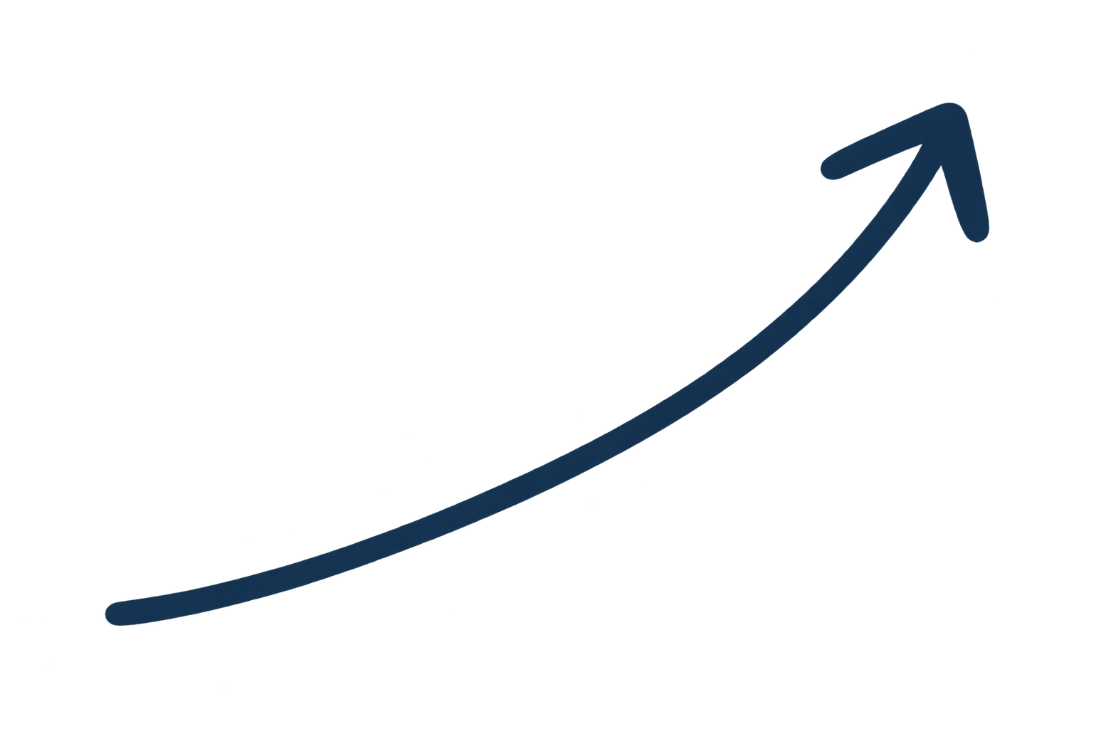 A dark background with a glowing blue arrow pointing upward to the right.