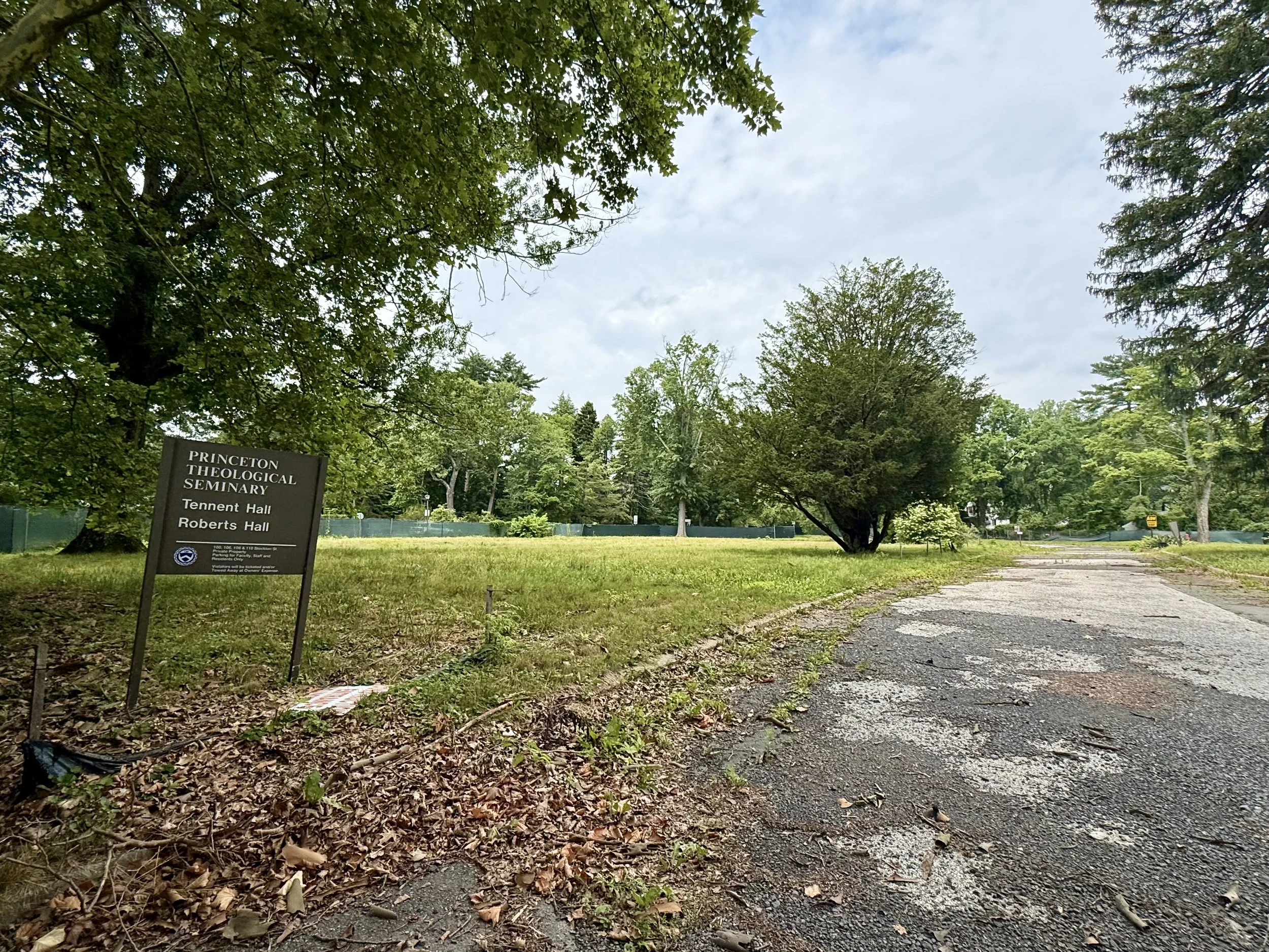The former Princeton Theological Seminary campus on Stockton Street, site of the proposed development. Photograph by Audrey Zhang.