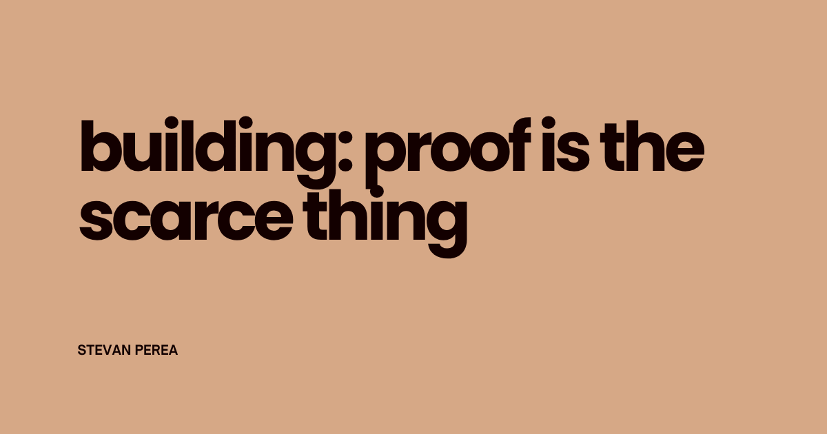 Proof is the Scare Thing