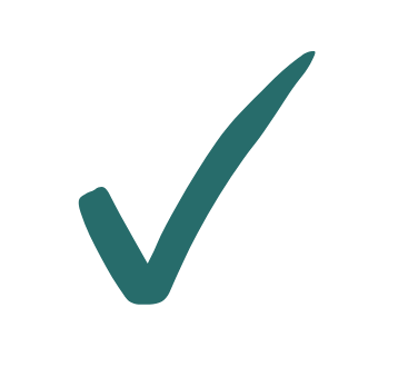 A tick icon acting as bullet point next to benefits when receiving a service from In-Tune Reflexology.