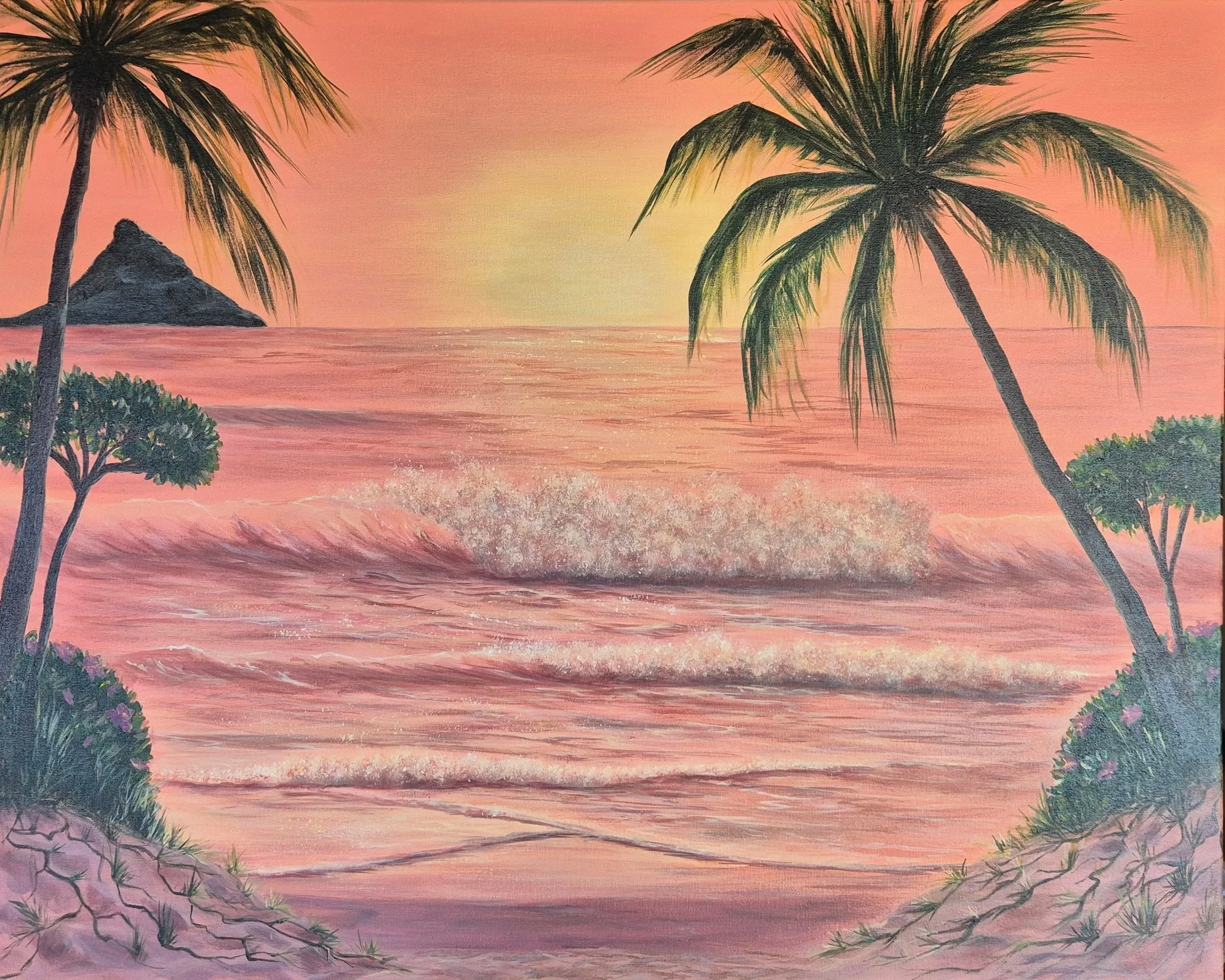 MOKOLI'I SUNSET - Original Artwork