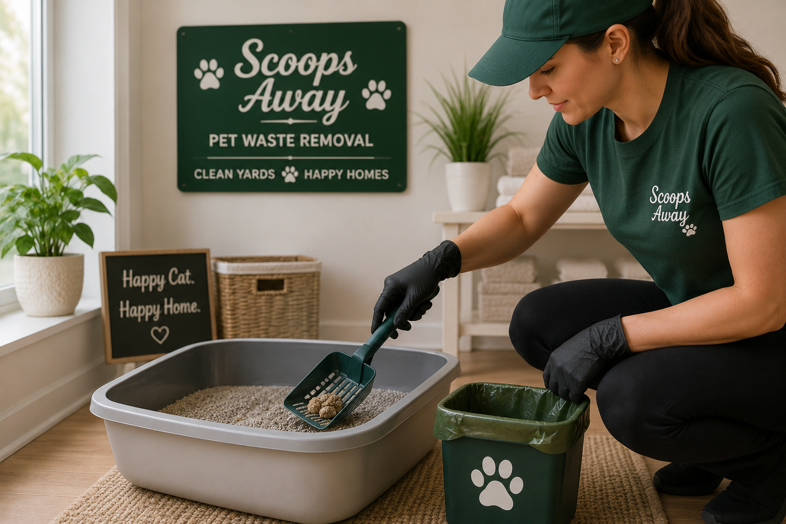 Single Litter Box Cleaning