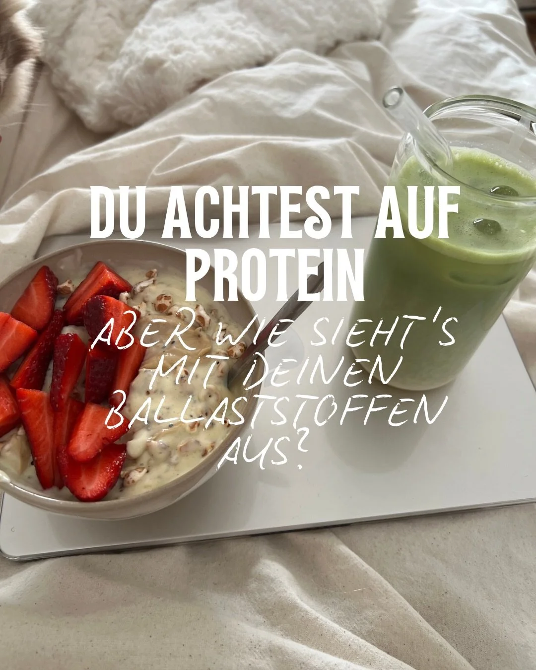 Werbung | Ballaststoffe sind so underrated. 🌱

W&auml;hrend gef&uuml;hlt &uuml;berall dar&uuml;ber gesprochen wird, wie wir noch mehr Protein in unsere Ern&auml;hrung bekommen, gehen Ballaststoffe dabei gerne mal unter.

Dabei empfiehlt die DGE Erwa