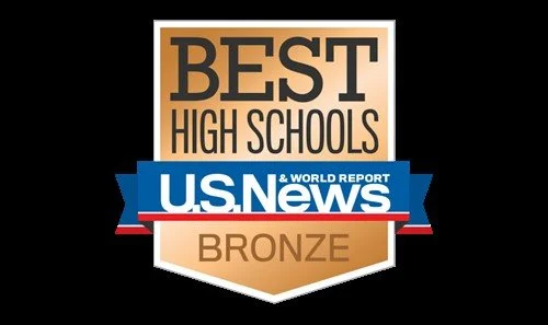 Best high schools U.S. News & World Report Bronze award badge