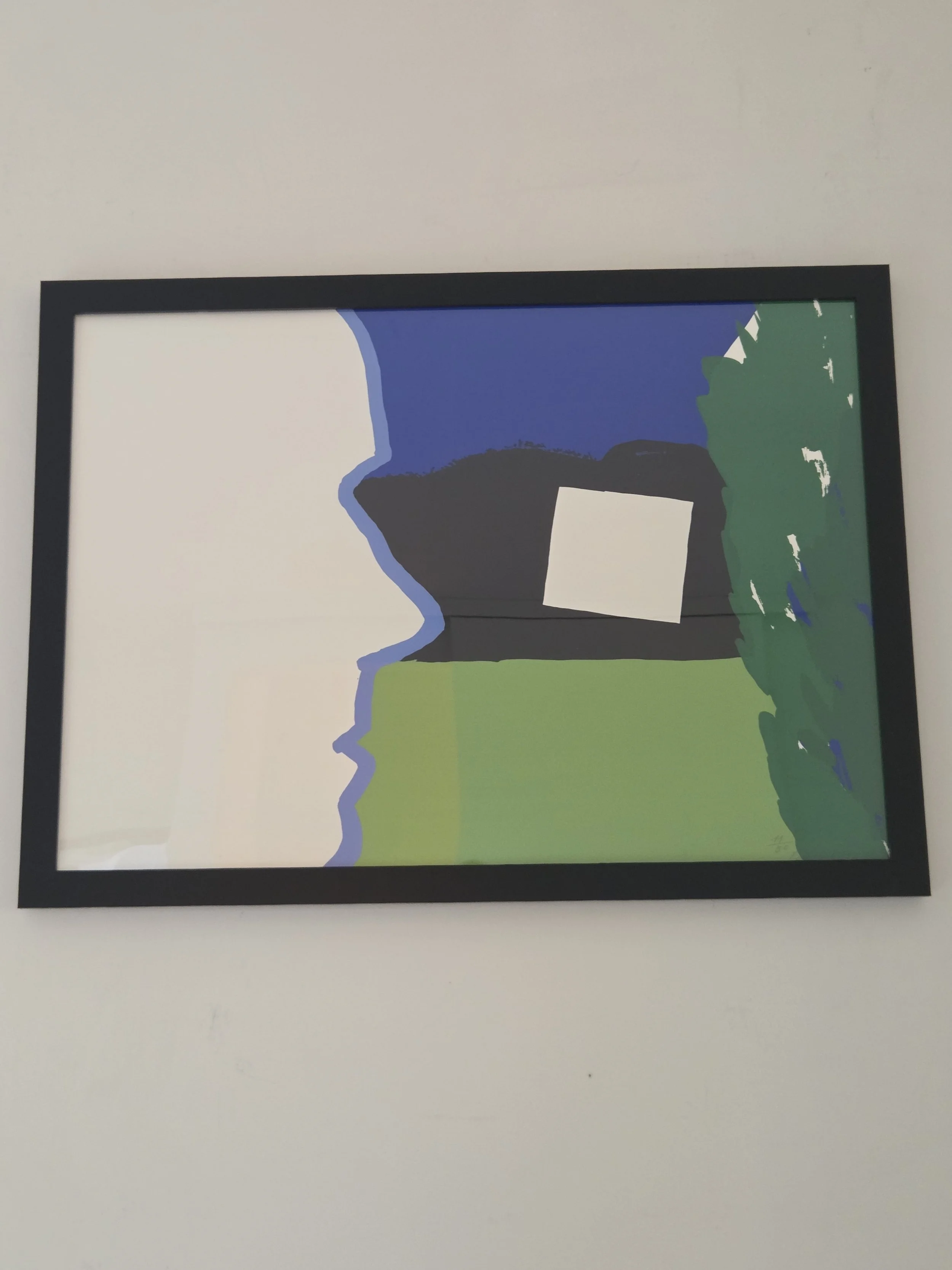 Roger Raveel - Landschap met profiel