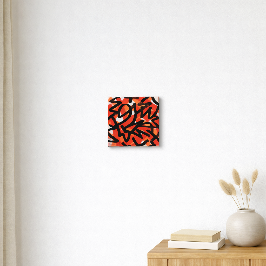 Orange behind the black