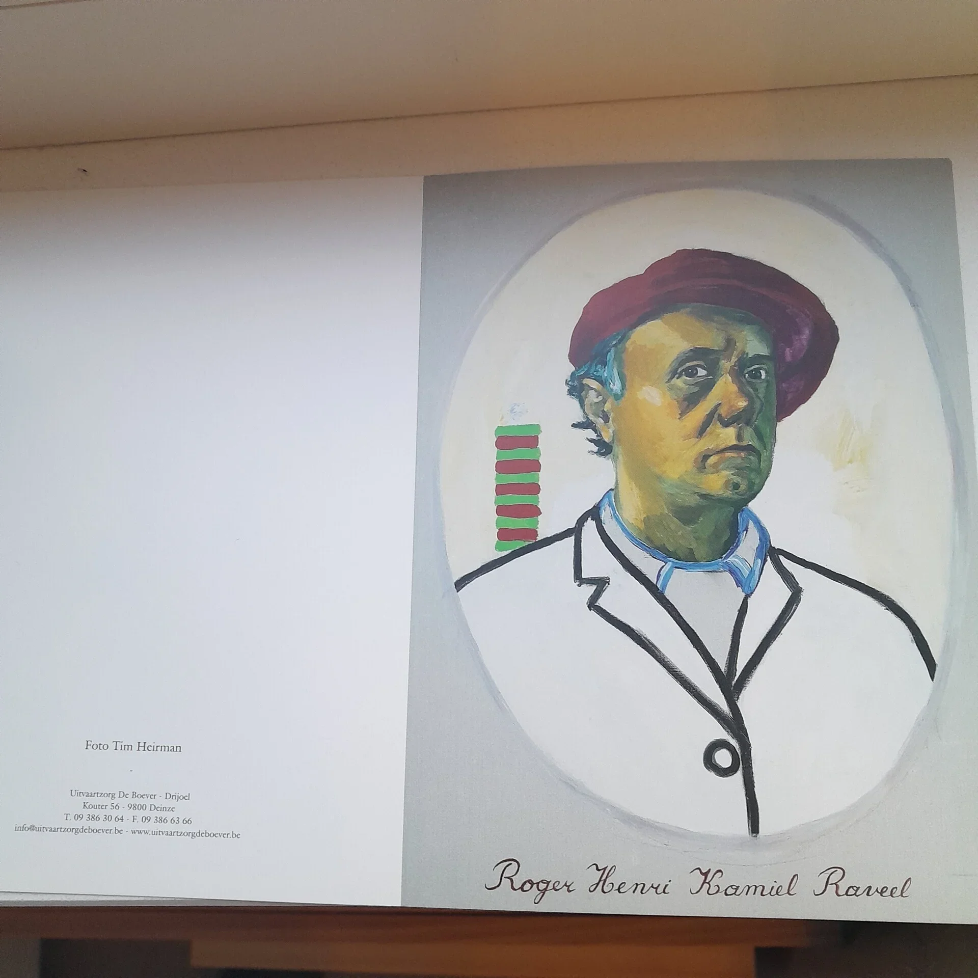Roger Raveel - bidprent