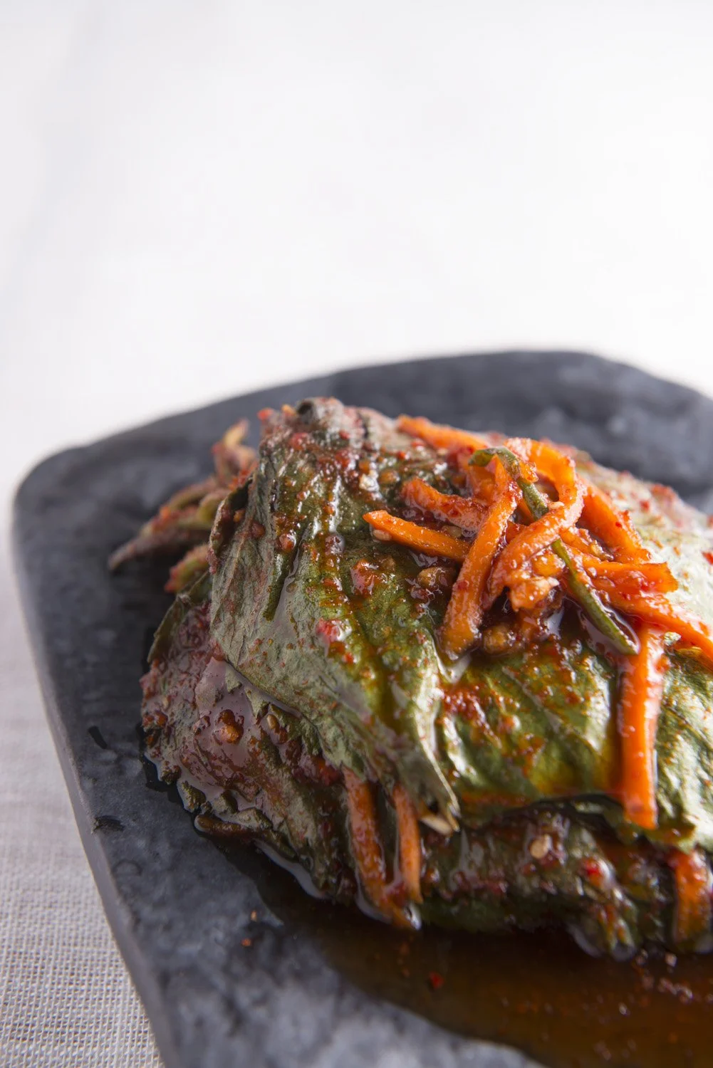 매운 양념 생 깻잎