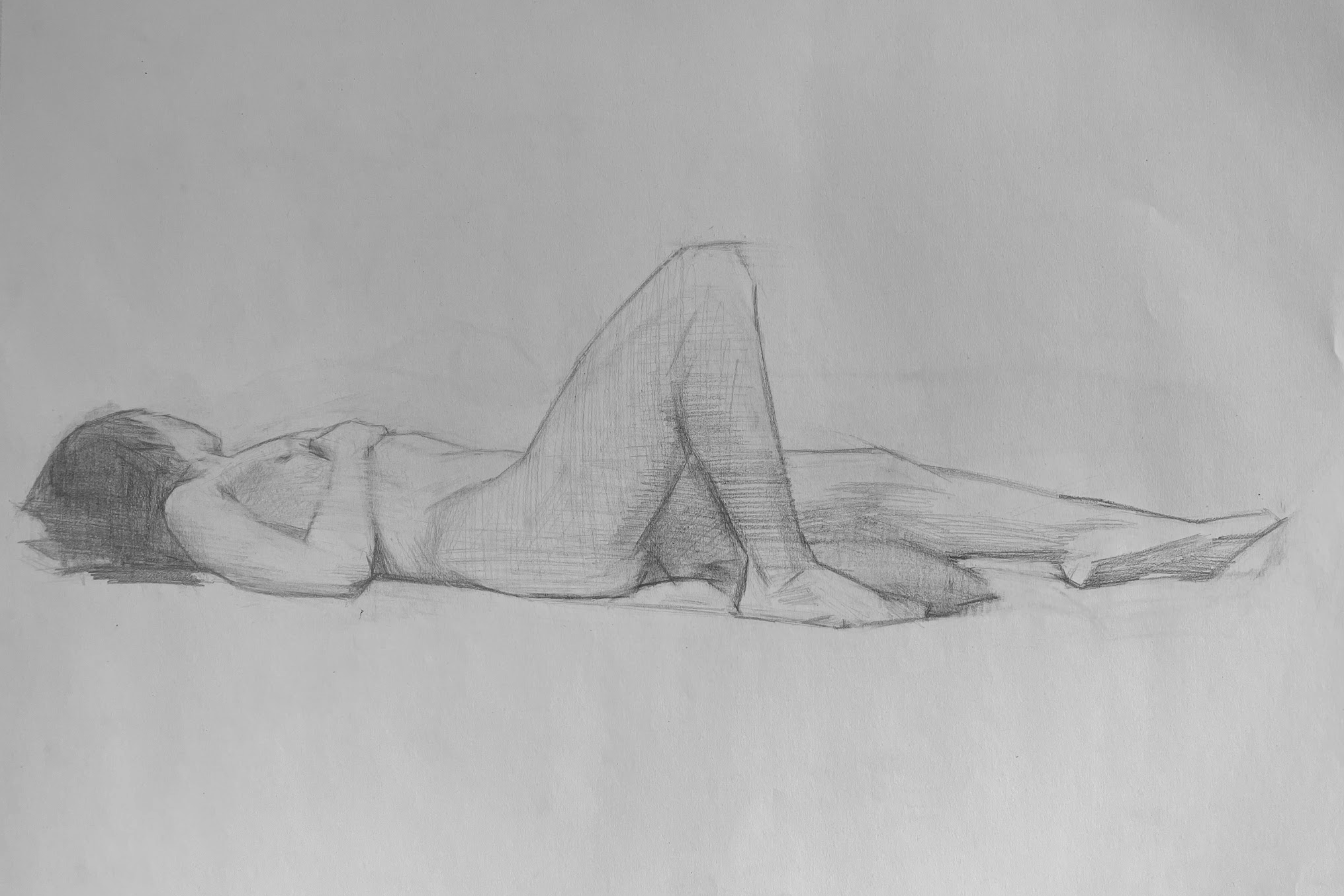 Girl laying in Graphite 18 x 24 laura henley.png