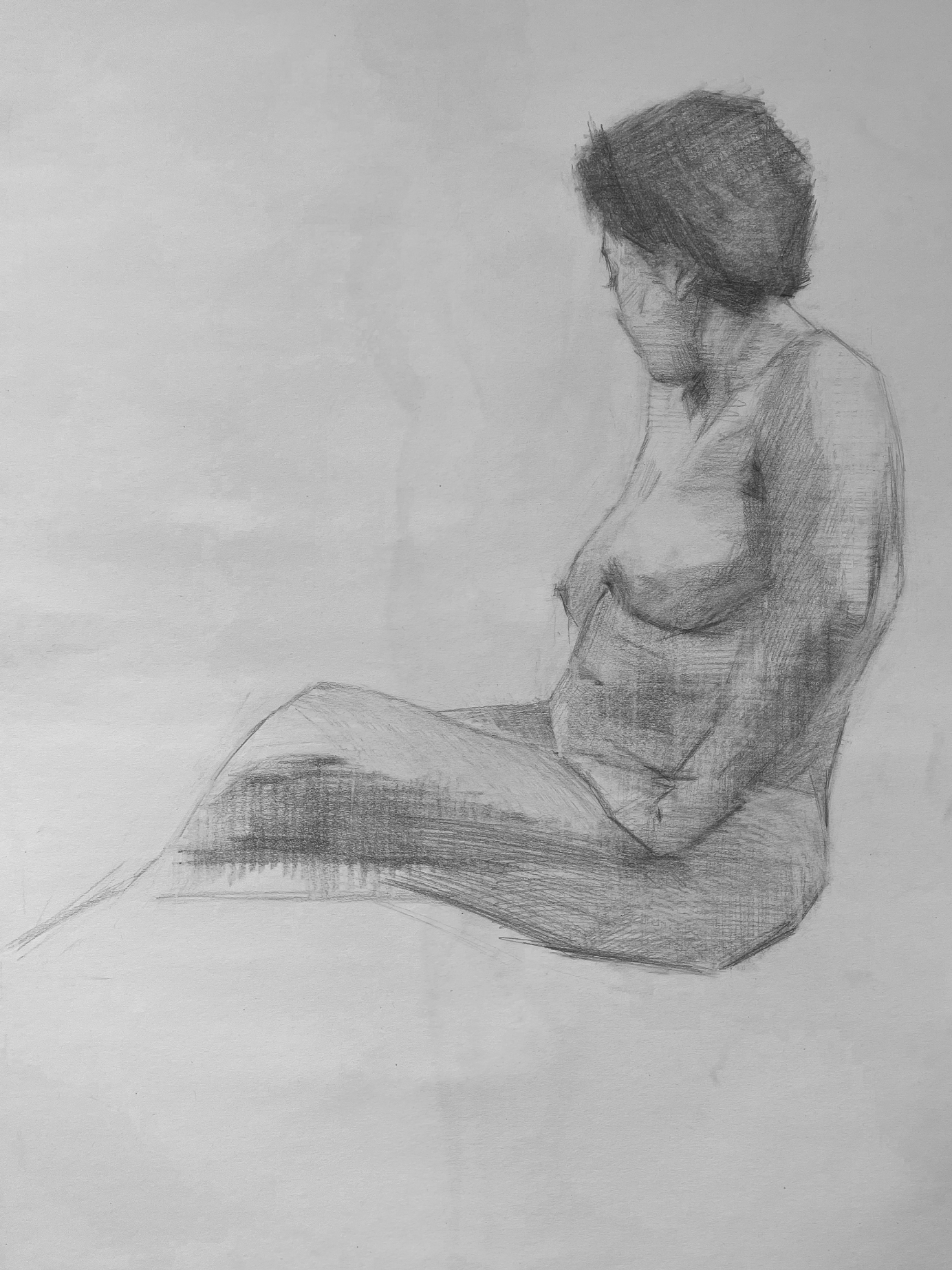 Amanda in Graphite 18 x 24 laura henley.png